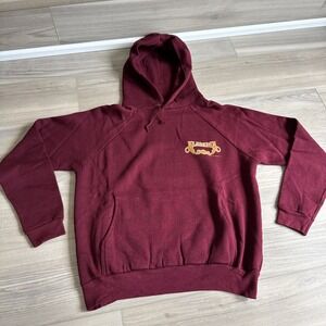 Vintage Alabama Hoodie Sweatshirt Sz L  Country Music Band Tour Maroon Fit Small